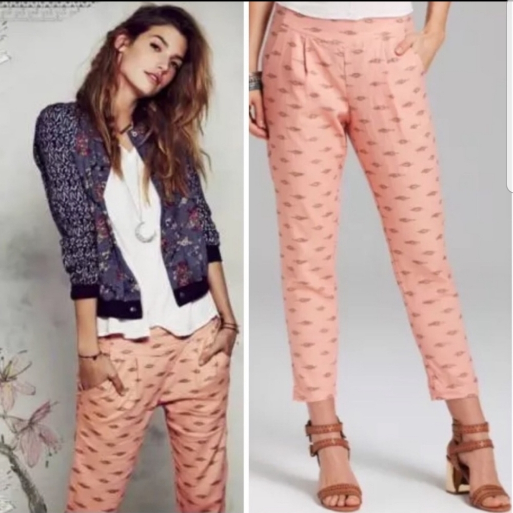 Free People Aztec Southwestern Ankle Pants
